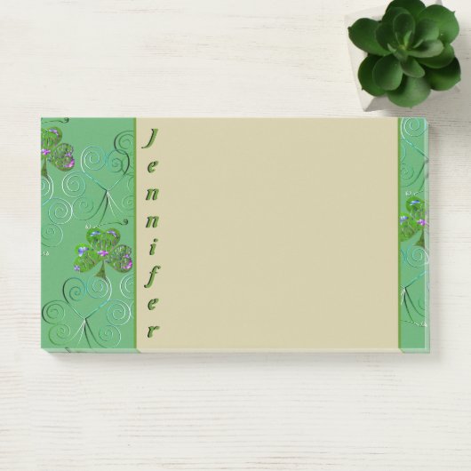 Post-it® Notes shamrocks (Bureau)