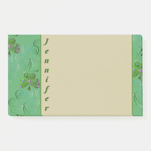 Post-it® Notes shamrocks (Devant)