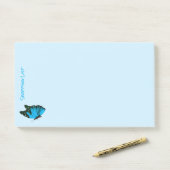 Post it Notes Shoping List Blue Butterfly (Op bureau)