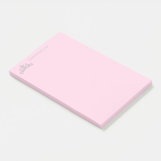 Post it Notes Shoping List Tiara Crown (Schuin)
