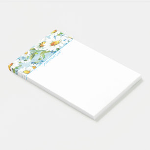 Post it Notes Shopping List Daisies