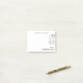 Post-it® Notes simples pour le médecin Costume blanc (Sur un bureau)