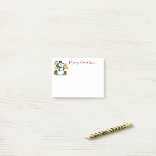Post-It-Notes-Snowman Post-it Notes (Sur un bureau)