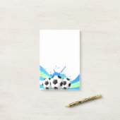 Post-it-Notes-Soccer Post-it® Notes (Op bureau)