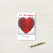 POST-IT® NOTES STICKY DU COEUR (Sur un bureau)