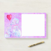 Post-it® Notes sticky Elephant Mom and Baby (Sur un bureau)