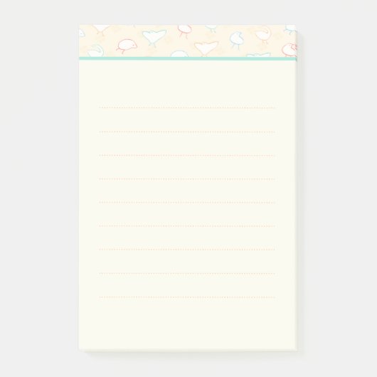 Post-it® Notes Sticky Linky Oiseaux Silly (Devant)