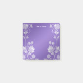 Post-it® Notes stylées de floral violet (Devant)