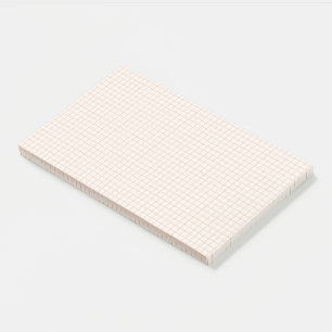 Post-it® Notes subtiles de post-it de grille neutre