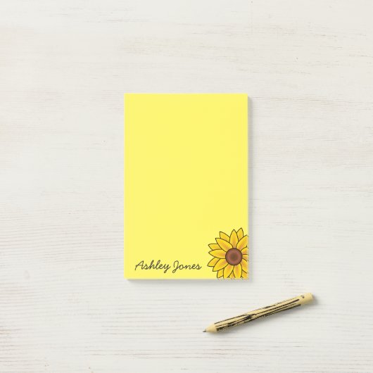 Post-it-Notes-Sunflower Post-it® Notes (Op bureau)