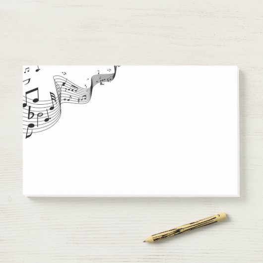Post-it® Notes sur la musique (Sur un bureau)