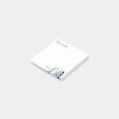 Post-it® Notes sur la neige de poussins manchots (Incliné)