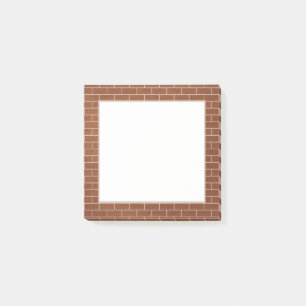 Post-it® Notes sur la pochette murale en briques
