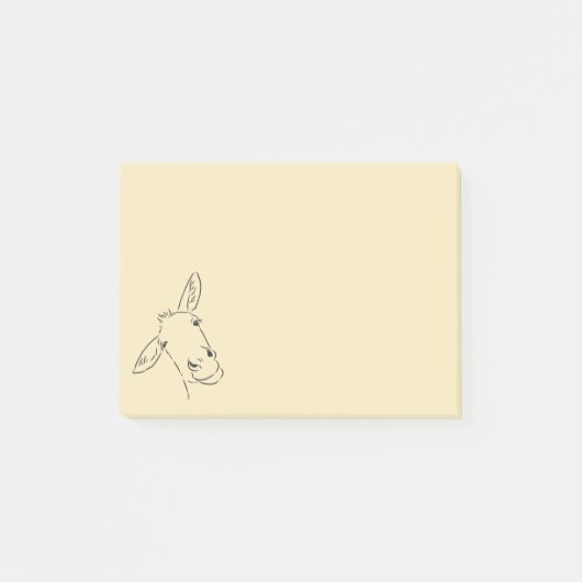 Post-it® Notes sur l'âne d'encre (Devant)