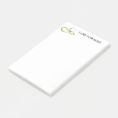 Post-it® Notes sur le billet de golf (Incliné)