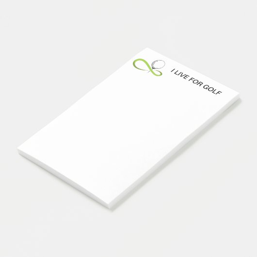 Post-it® Notes sur le billet de golf (Incliné)