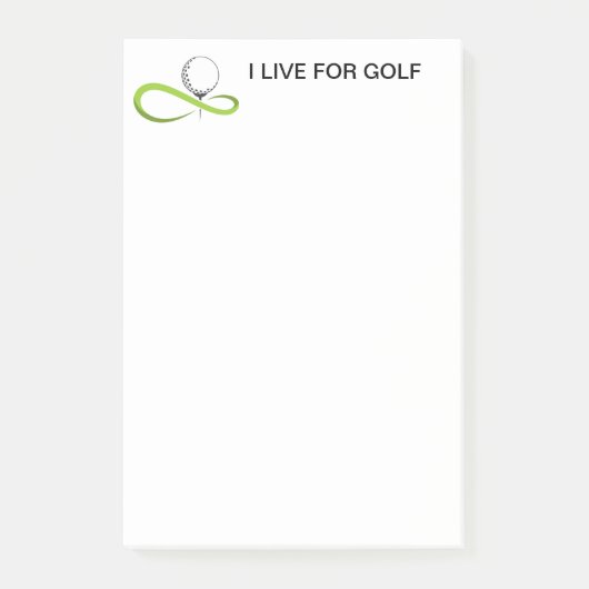 Post-it® Notes sur le billet de golf (Devant)