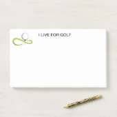 Post-it® Notes sur le billet de golf (Sur un bureau)