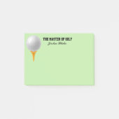Post-it® Notes sur le billet de golf (Devant)