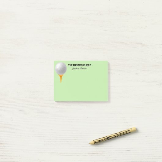Post-it® Notes sur le billet de golf (Sur un bureau)