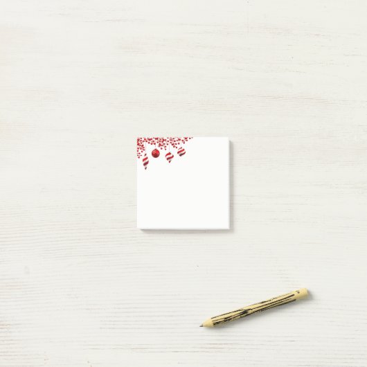 Post-it® Notes sur le billet de Noël (Sur un bureau)