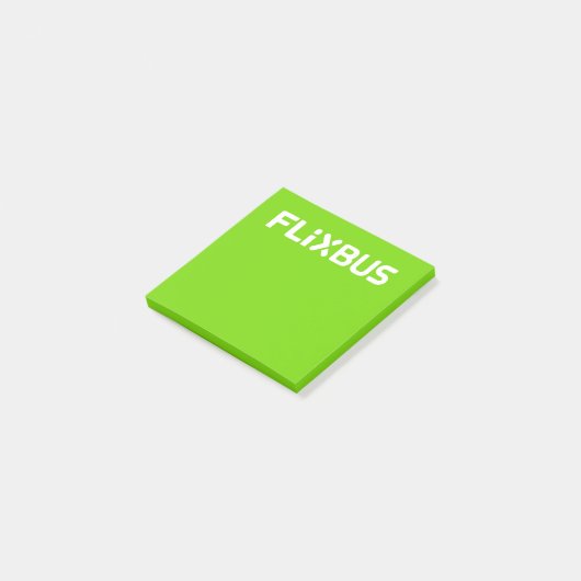 Post-it® Notes sur le billet Flixbus (Incliné)