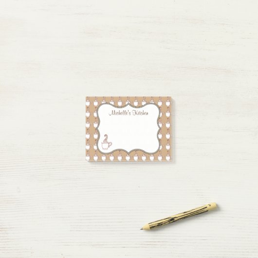 Post-it® Notes sur le café personnalisé (Sur un bureau)