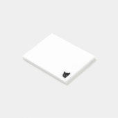 Post-it® Notes sur le chat noir (Incliné)