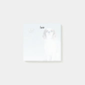 Post-it® Notes sur le chien et le coeur bleu (Devant)
