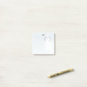 Post-it® Notes sur le chien et le coeur bleu (Sur un bureau)