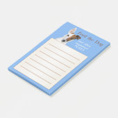 Post-it® Notes sur le chien mignon (Incliné)