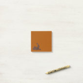Post-it® Notes sur le lapin au chocolat Brown (Sur un bureau)