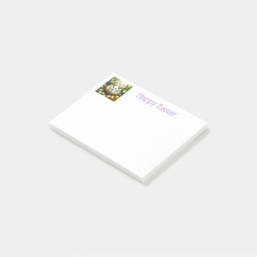 Post-it® Notes sur le lapin de Pâques (Incliné)