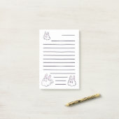 Post-it® Notes sur le lapin de poussière (Sur un bureau)