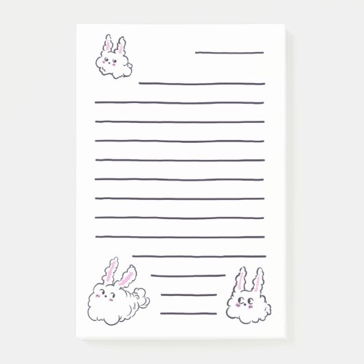 Post-it® Notes sur le lapin de poussière (Devant)