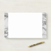 Post-it® Notes sur le Marbre blanc encadré (Sur un bureau)