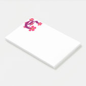 Post-it® Notes sur le monogramme C initial (Incliné)