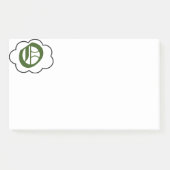 Post-it® Notes sur le monogramme O initial (Devant)