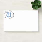 Post-it® Notes sur le monogramme U initial (Bureau)