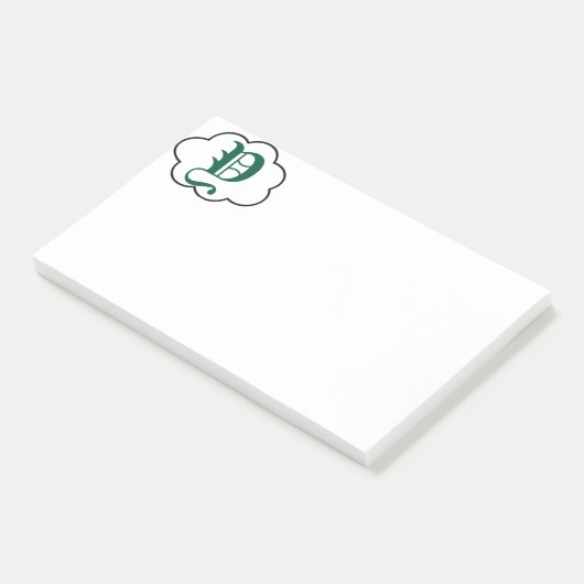Post-it® Notes sur le monogramme Y initial (Incliné)