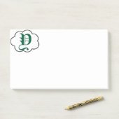 Post-it® Notes sur le monogramme Y initial (Sur un bureau)