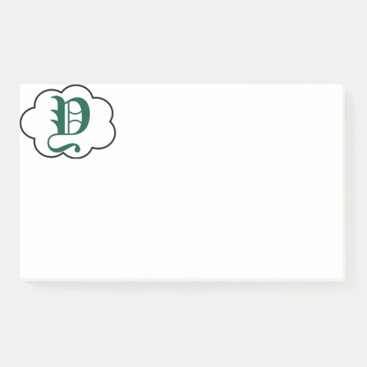 Post-it® Notes sur le monogramme Y initial (Devant)