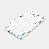 Post-it® Notes sur le motif de l'arbre de Noël (Incliné)