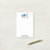 Post-it® Notes sur le nom personnalisé de l'infirmière Peac (Sur un bureau)