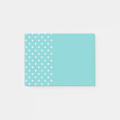 Post-it® Notes sur le point Polka Sky Turquoise (Devant)