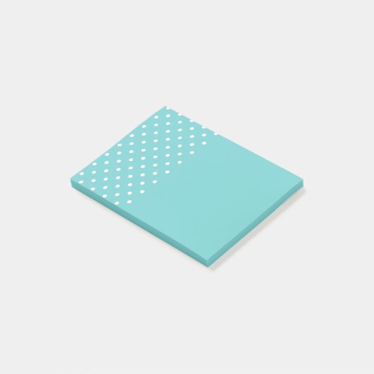 Post-it® Notes sur le point Polka Sky Turquoise (Incliné)