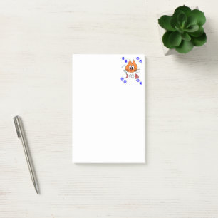 Post-it® Notes sur le poisson de chat Kitten
