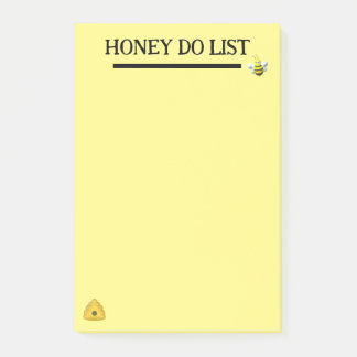 Post-it® Notes sur le thème de l'abeille de la liste de cho