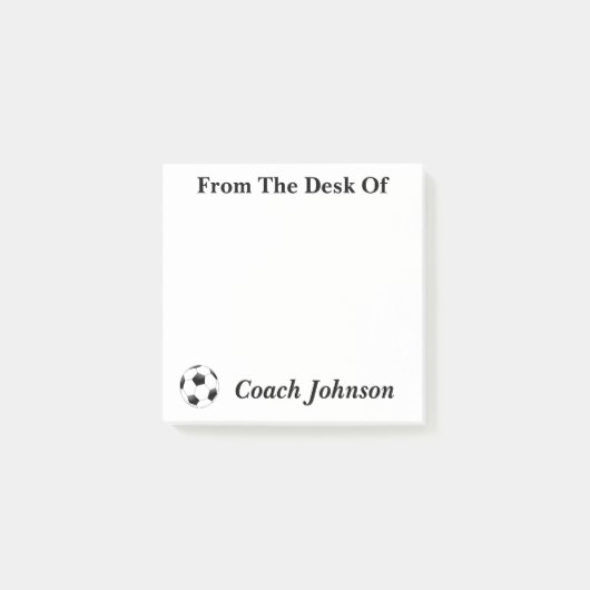 Post-it® Notes sur le thème du football (Devant)