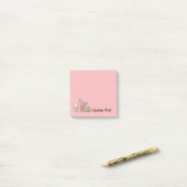 Post-it® Notes sur le vin rose (Sur un bureau)